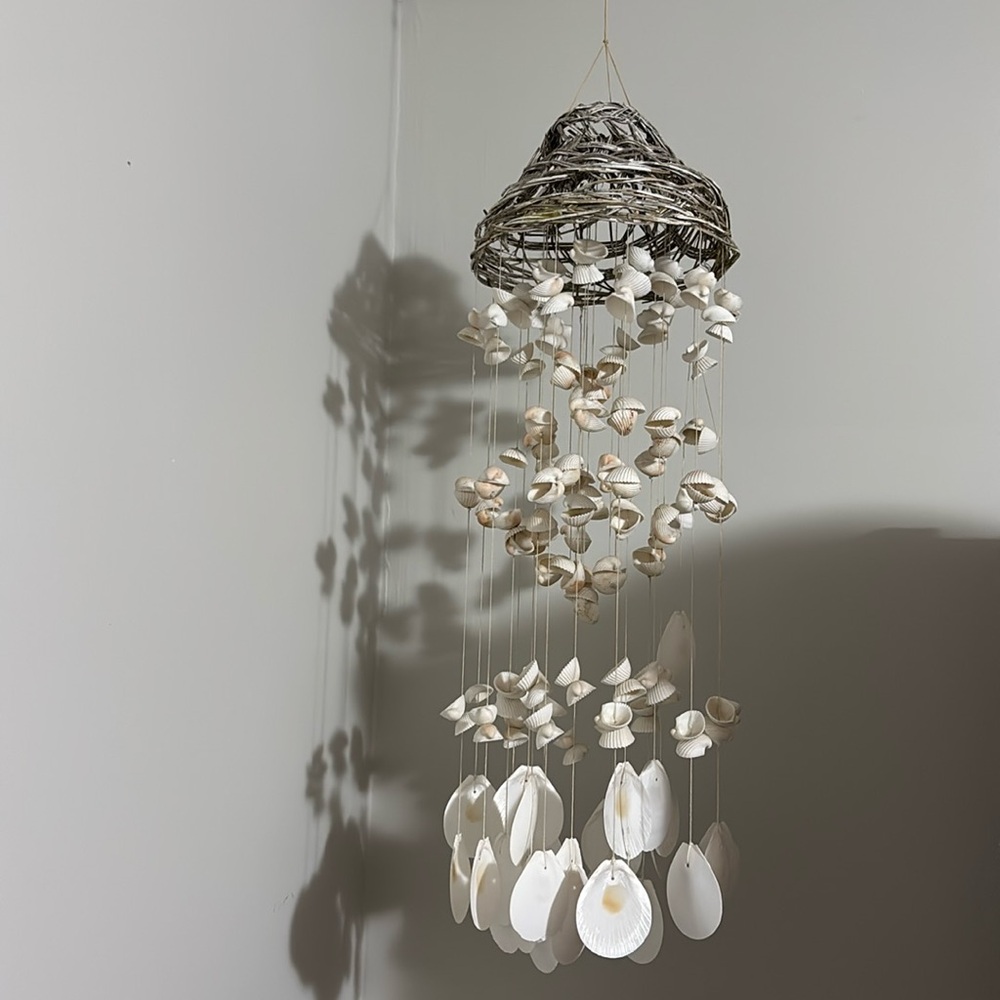 Vintage seashell windchimes